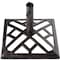 Gardenised Square- Bronze Cast Iron Umbrella Base Stand 19 lbs QI003816 - alternate 1